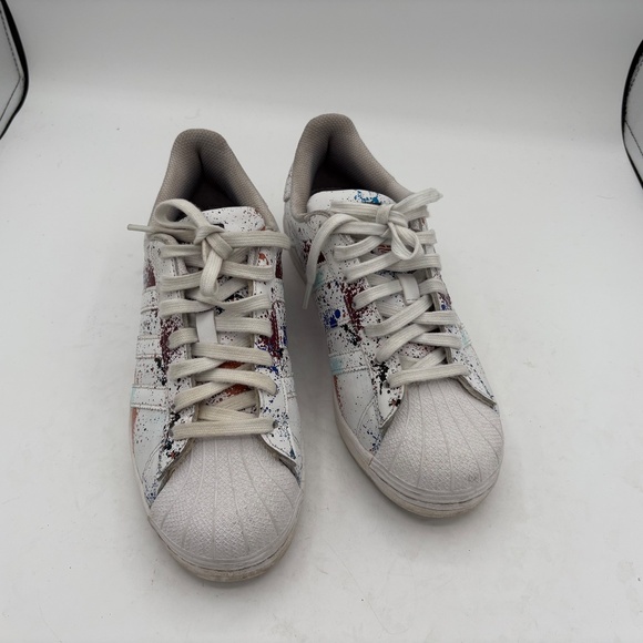 Adidas Superstar J Sprayed ID9807 White/Multicolor Size 7 Kids - Picture 8 of 11